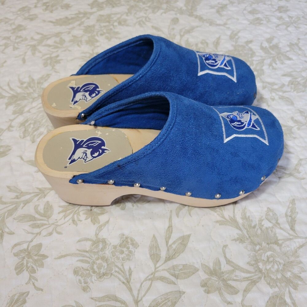 Duke University Blue Devils Clogs‎ Womens Size 6 Blue